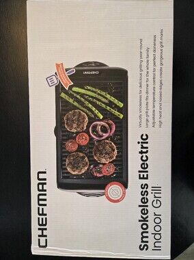 Chefman Smokeless Electric Indoor Grill - Black